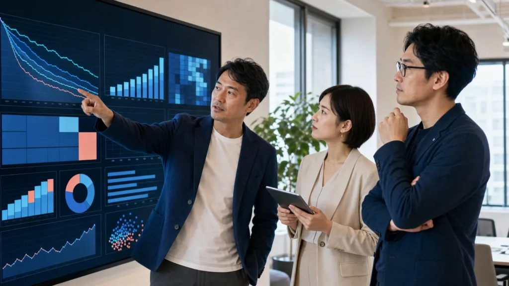 アプリ・SaaS事業のKPIと企業価値を分析する経営チーム
